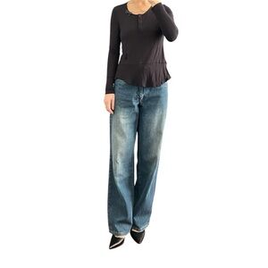 G-Star Raw Bow Black Long Sleeve Size XS